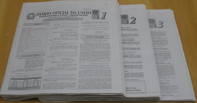'Diário Oficial' da União