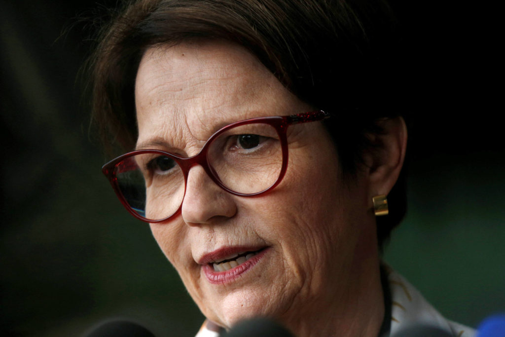 ministra da Agricultura, Tereza Cristina