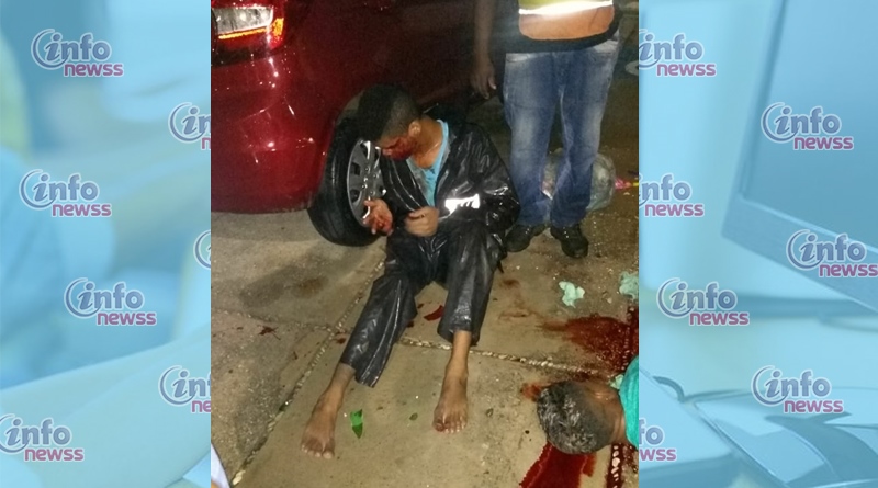 Suspeitos de assaltos são atropelados por marido de vítima na zona Sul