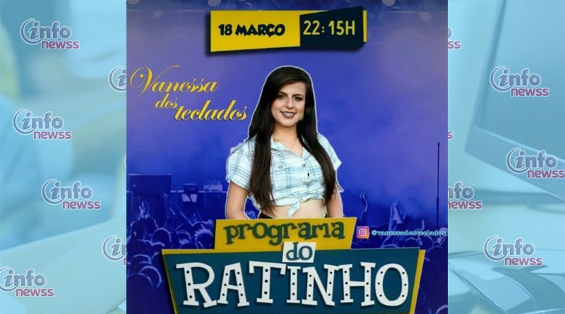 Cantora piauiense se apresenta no Programa do Ratinho nesta segunda-feira