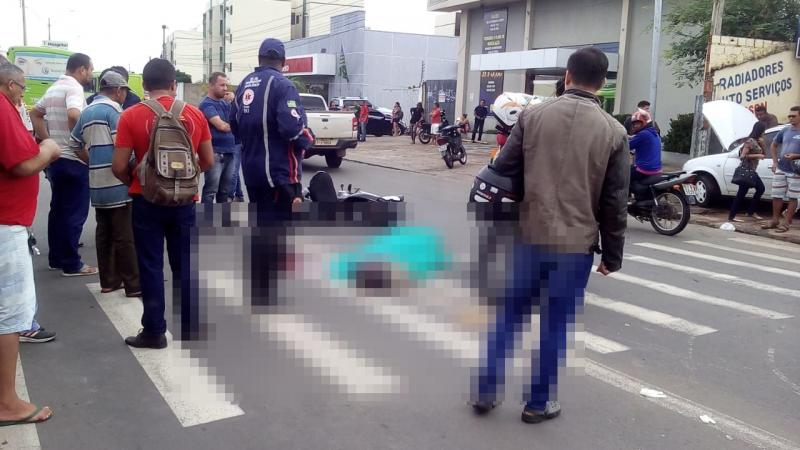 Mulher tem cabeça esmagada após ser atropelada em Teresina