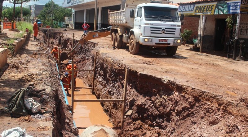 Obra das laterais da BR 316 em Picos