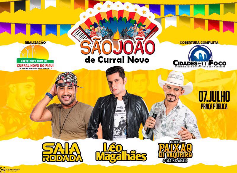 Cartaz São Joaão Curral Novo 2019