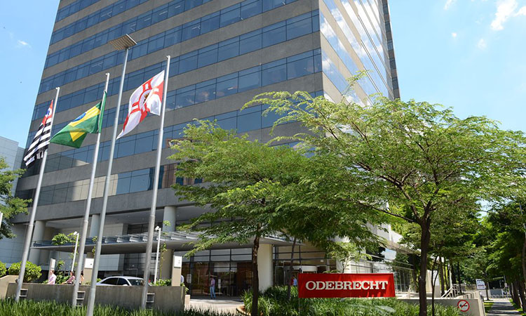 São Paulo - Fachada da construtora Odebrecht em São Paulo.