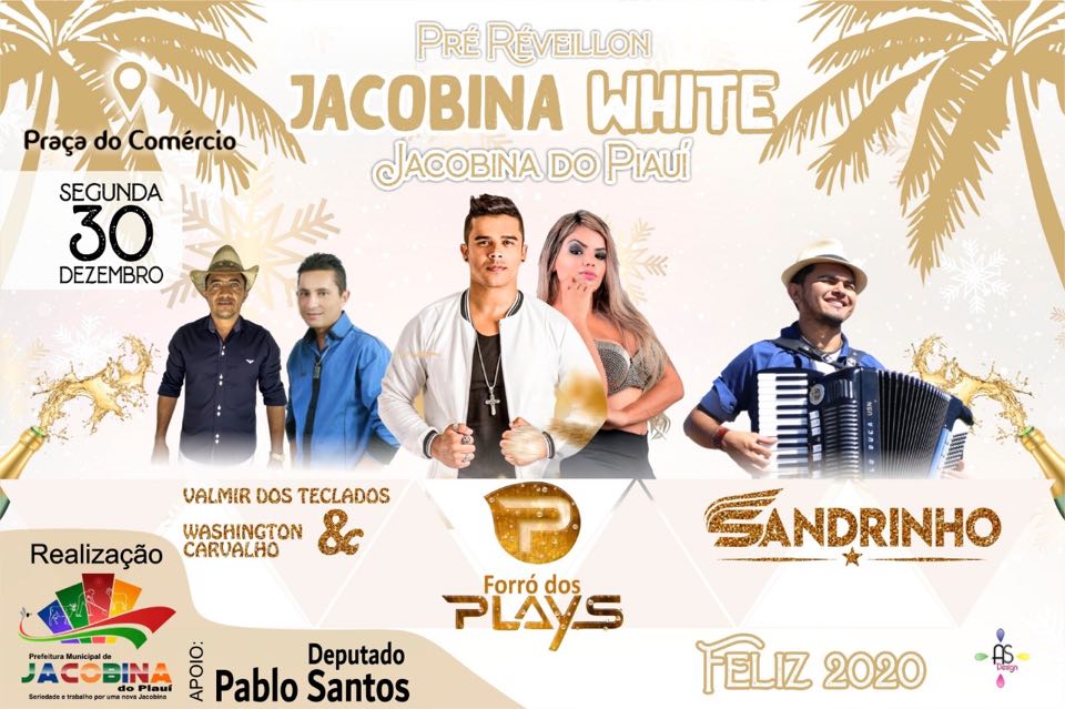 Prefeito GD confirma Forró dos Plays e Sandrinho no Pré-Réveillon de Jacobina do Piauí