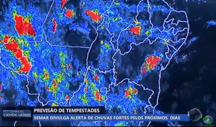 Semar divulga alerta de chuvas fortes por 72 horas no Piauí