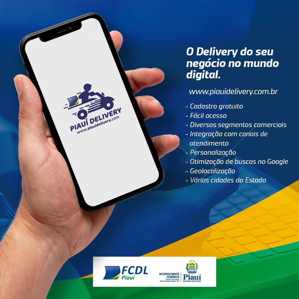 App de compra por delivery é lançada em 10 municípios do Piauí para estimular comércio local; Saiba como usar!