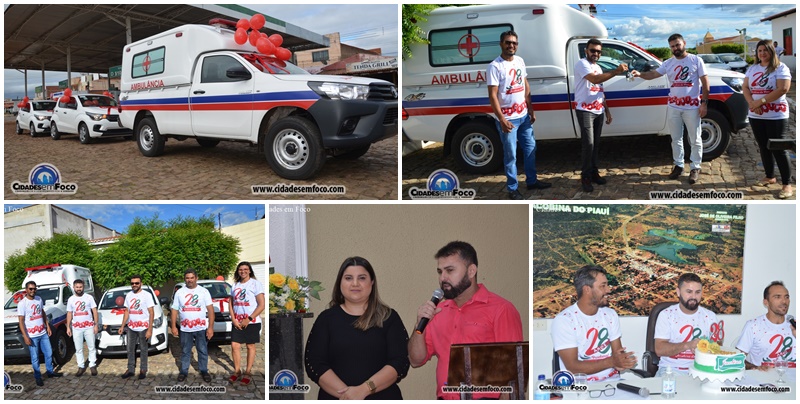 Em live, prefeito de Jacobina do Piauí comemora aniversário da cidade com entrega de três veículos