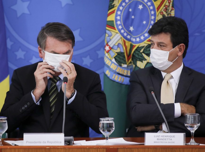 JairBolsonaro-Coronavirus-Coletiva-HenriqueMandetta-SergioMoro-PauloGuedes-18Mar2020