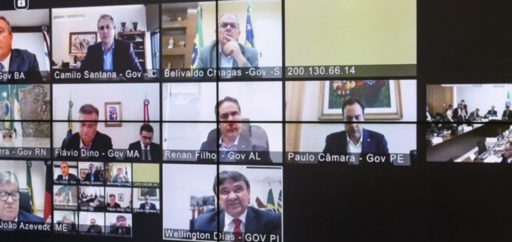 Governadores fecham pauta e cobrarão de Bolsonaro liberação urgente de recursos