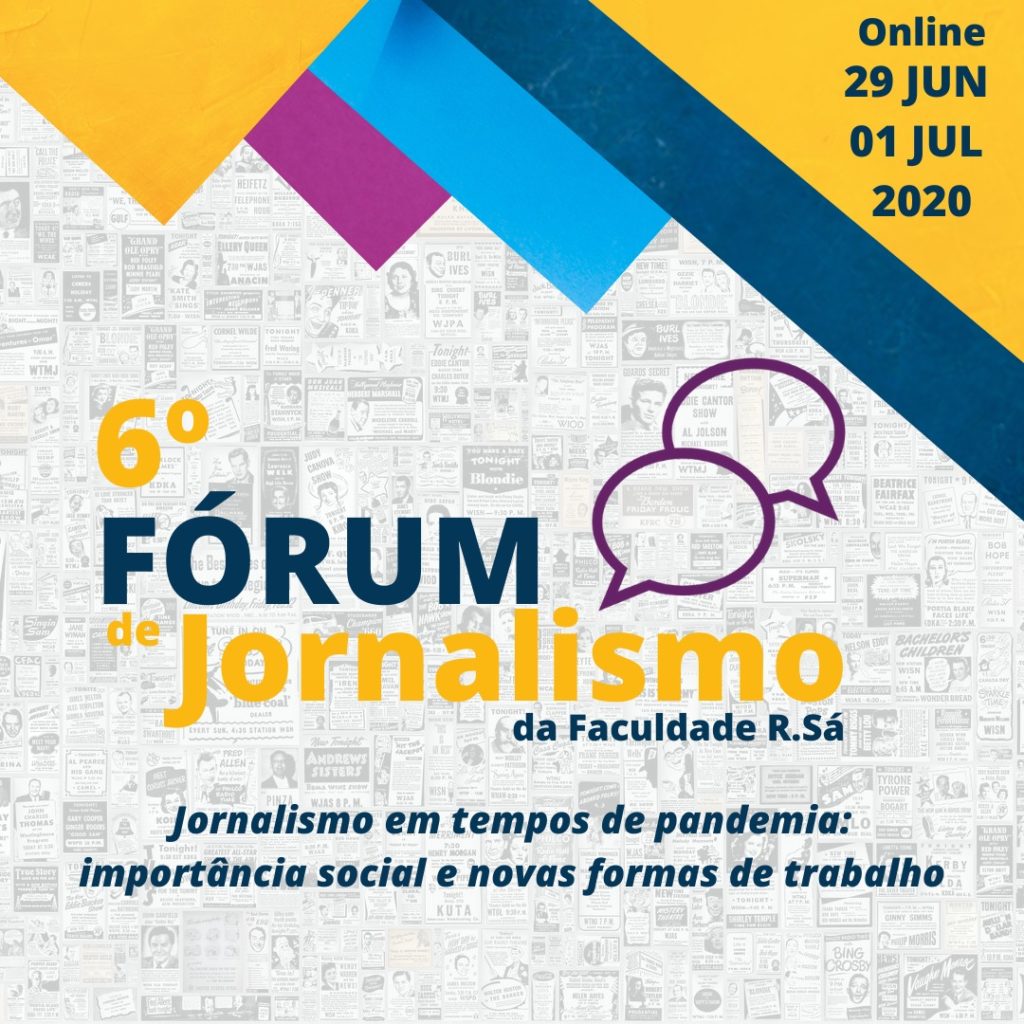 Confira a programação do 6° Fórum de Jornalismo da Faculdade R.Sá
