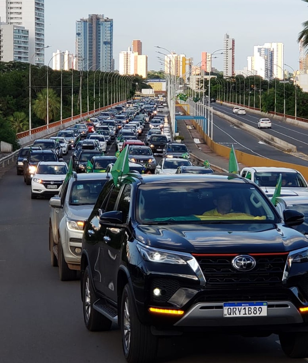 Teresina registra protesto a favor do governo Bolsonaro