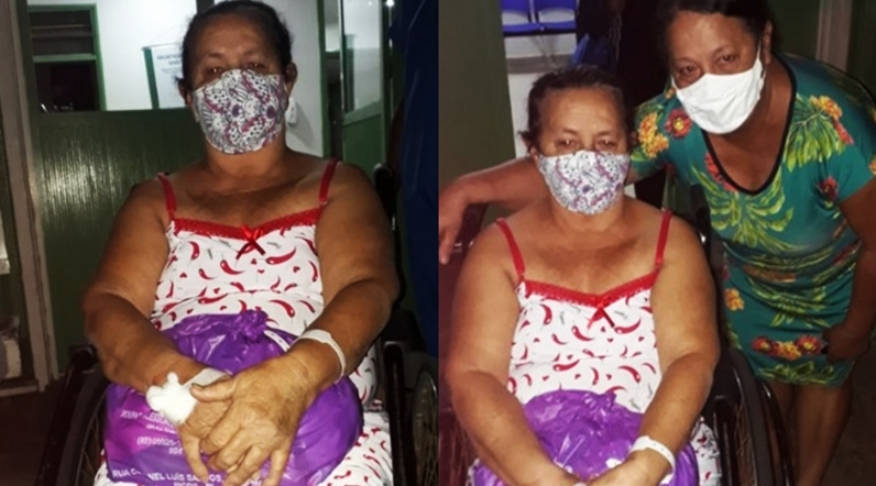 PATOS Após um mês internada por causa da covid-19, idosa de 69 anos recebe alta do Hospital Regional Justino Luz em Picos