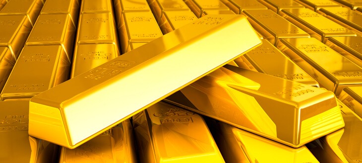 Barras de ouro