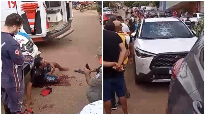 Polícia intervém e dá tiro na perna de criminoso que tentou matar mulher a pedradas em Picos