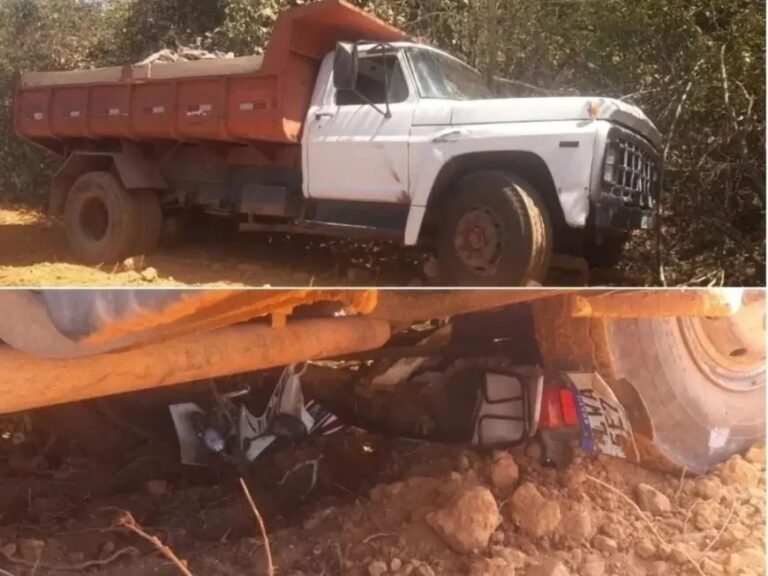 Motociclista sobrevive a acidente após ser atropelado e arrastado por caminhão no Piauí Motociclista sobrevive a acidente após ser atropelado e arrastado por caminhão no Piauí