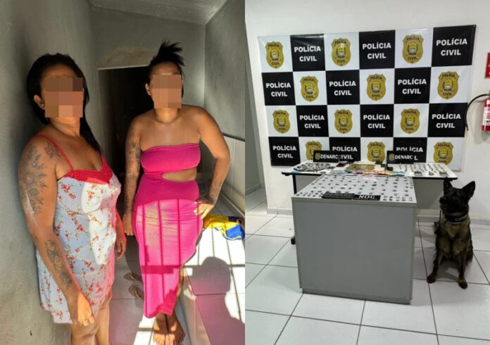 Mãe e filha são presas suspeitas de tráfico de drogas em THE
