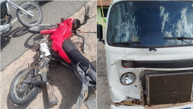 Colisão traseira deixa uma mulher gravemente ferida na BR-230, em Fronteiras