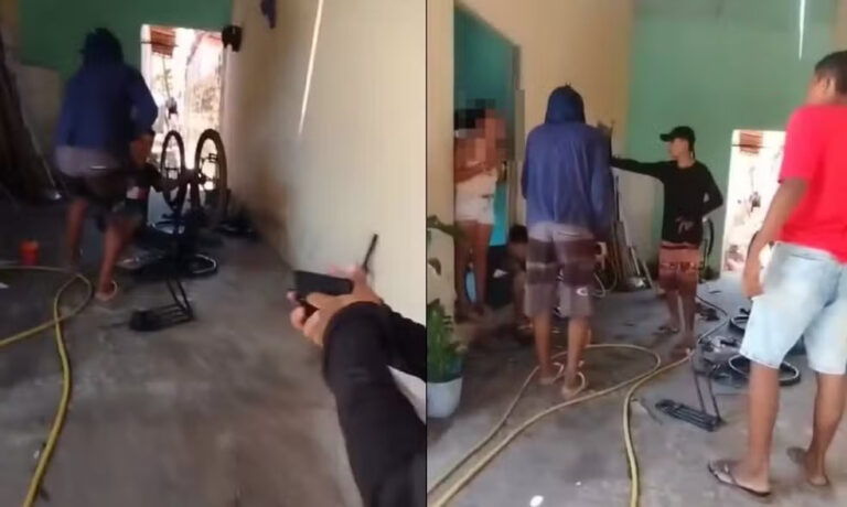 Criminosos filmam invasão a casa e tentativa de homicídio em Teresina Criminosos filmam invasão a casa e tentativa de homicídio em Teresina