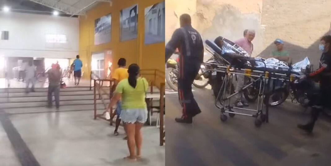 Homem joga combustível e ateia fogo em dois desafetos em mercado público de Floriano