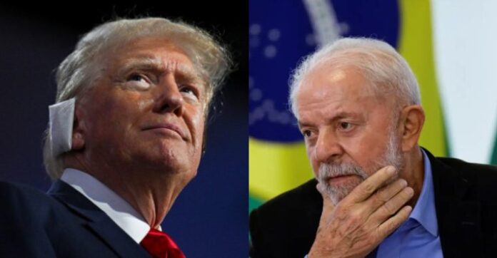 Monstagem Trump e Lula - Destaque
