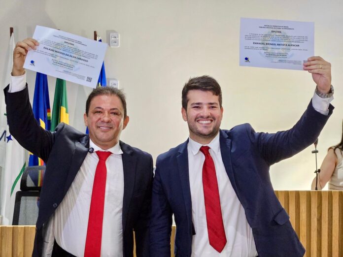 Evilásio Mateus e Bringel Filho são diplomados prefeito e vice-prefeito de Araripina
