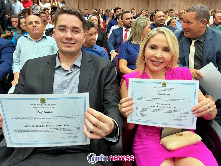 Imagem do WhatsApp de 2024-12-03 à(s) 09.27.12_2d112afb - Prefeitos e vice-prefeitos eleitos em Dom Expedito Lopes, Santa Cruz do Piauí e Geminano são diplomados