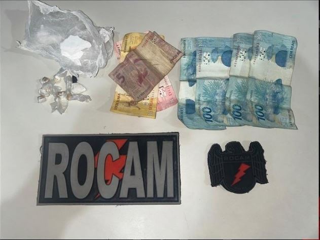 Rocam de Picos realiza prisão por tráfico de drogas no Bairro Conduru