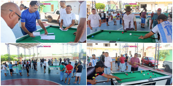 Torneio de Sinuca reúne mais de 80 participantes e marca o segundo dia do aniversário de Francisco Macedo - PI