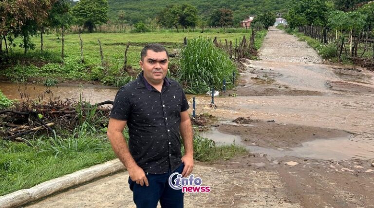Secretário de Meio Ambiente de Santana do Piauí vistoria córregos na zona urbana Secretário de Meio Ambiente de Santana do Piauí vistoria córregos na zona urbana