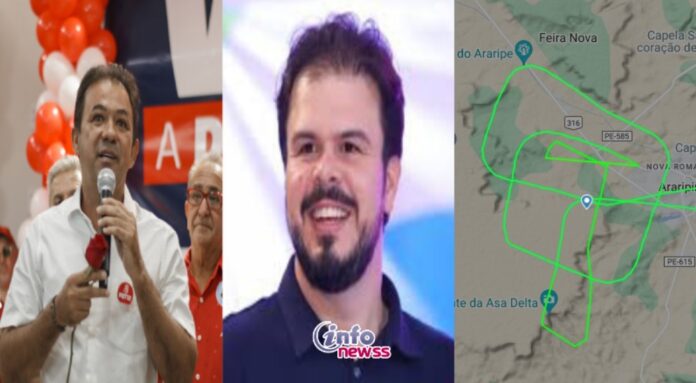 Voo com prefeito de Araripina e deputado alterna pouso para Juazeiro do Norte devido ao mau tempo
