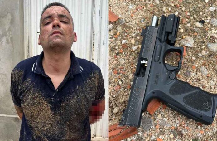 Faccionado atira contra policiais em Teresina e é preso; colete salva agente