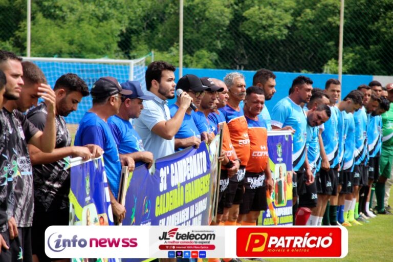 Campeonato Municipal de Caldeirão Grande é oficialmente aberto com 17 equipes disputando o título Campeonato Municipal de Caldeirão Grande é oficialmente aberto com 17 equipes disputando o título