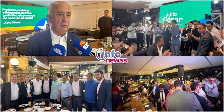 Deputado Júlio César reúne 150 prefeitos piauienses em jantar com ministros durante a XXVI Marcha em Brasília