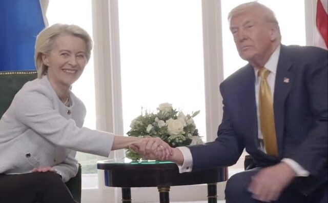 93125f56-presidente-da-comissao-europeia-ursula-von-der-leyen-e-o-presidente-dos-eua-donald-trump.-ft-reproducao-instagram-@ursulavon-derleyen-640x396
