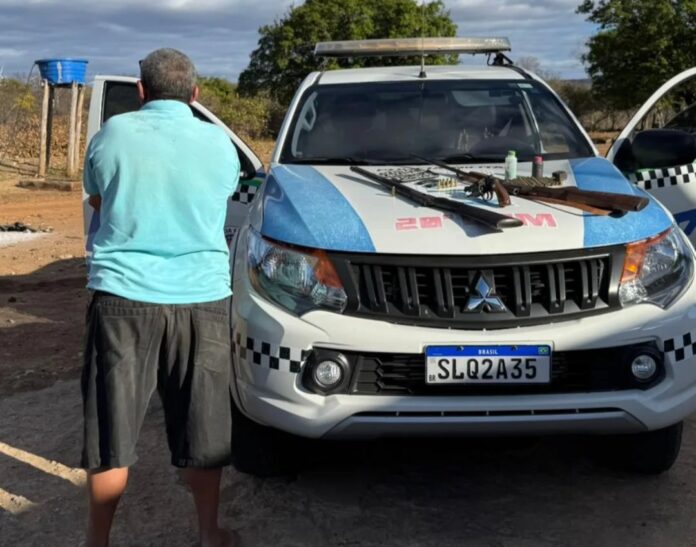 Homem é preso por tentar matar companheira a tiros na zona rural de Curral Novo do PI
