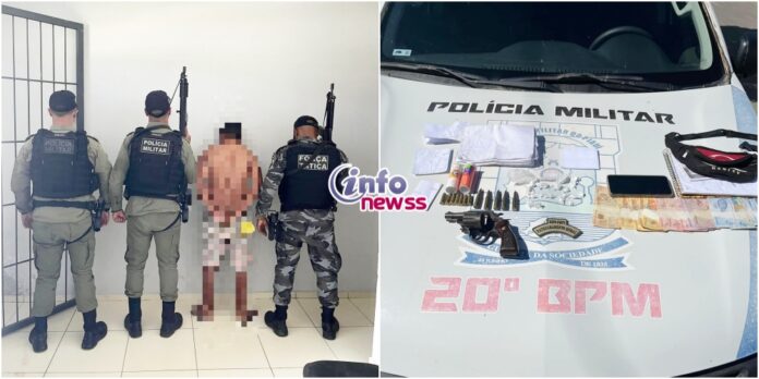 Homem é preso por tráfico de drogas e porte ilegal de arma em Jaicós