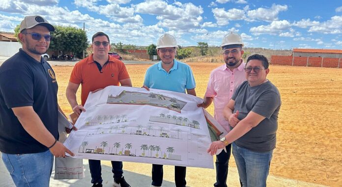 1Obras da Nova Praça Central de Aroeiras do Itaim São Iniciadas com Presença de Autoridades Municipais