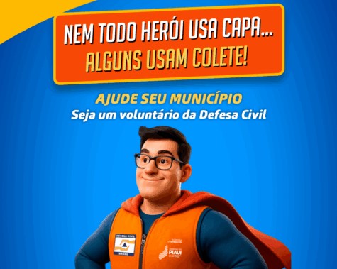 Defesa Civil do Piauí abre inscrições para voluntários com foco na prevenção e resposta a emergências