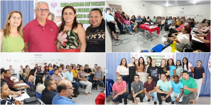Encontro pedagógico reúne educadores de Jaicós para alinhar estratégias e avaliações externas para o segundo semestre letivo