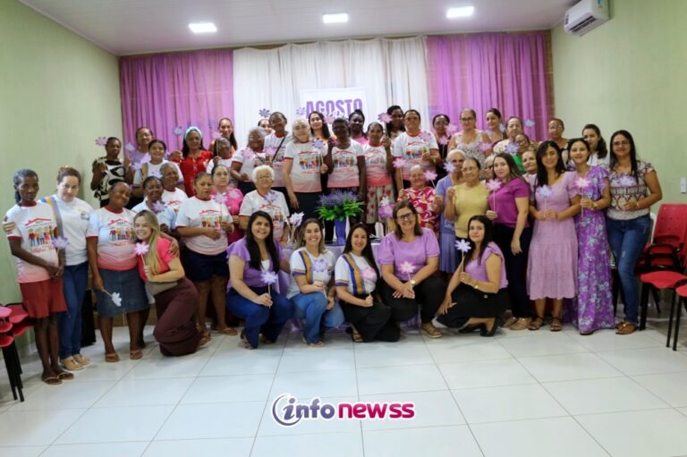 Chá da Tarde em Padre Marcos reúne comunidade e autoridades em campanha Agosto Lilás contra a violência à mulher Chá da Tarde em Padre Marcos reúne comunidade e autoridades em campanha Agosto Lilás contra a violência à mulher