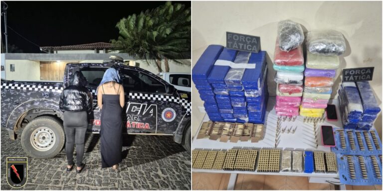 Polícia Militar apreende arsenal com mais de mil munições e 62 kg de drogas em Paulistana Polícia Militar apreende arsenal com mais de mil munições e 62 kg de drogas em Paulistana
