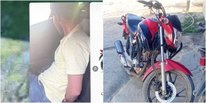 Polícia recupera moto de motorista de aplicativo roubada em Araripina e prende suspeito