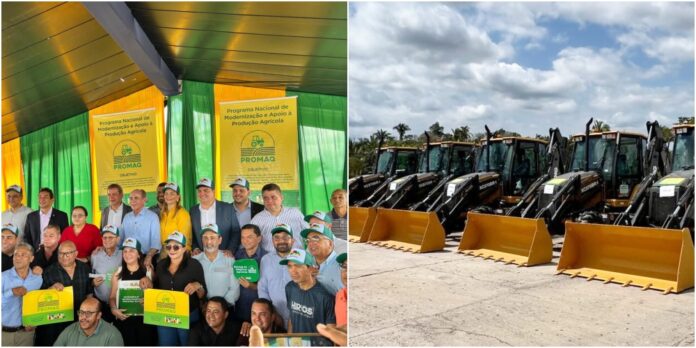 Superintendência de Agricultura e Seagro entregam tratores e retroescavadeiras para 35 municípios do Piauí