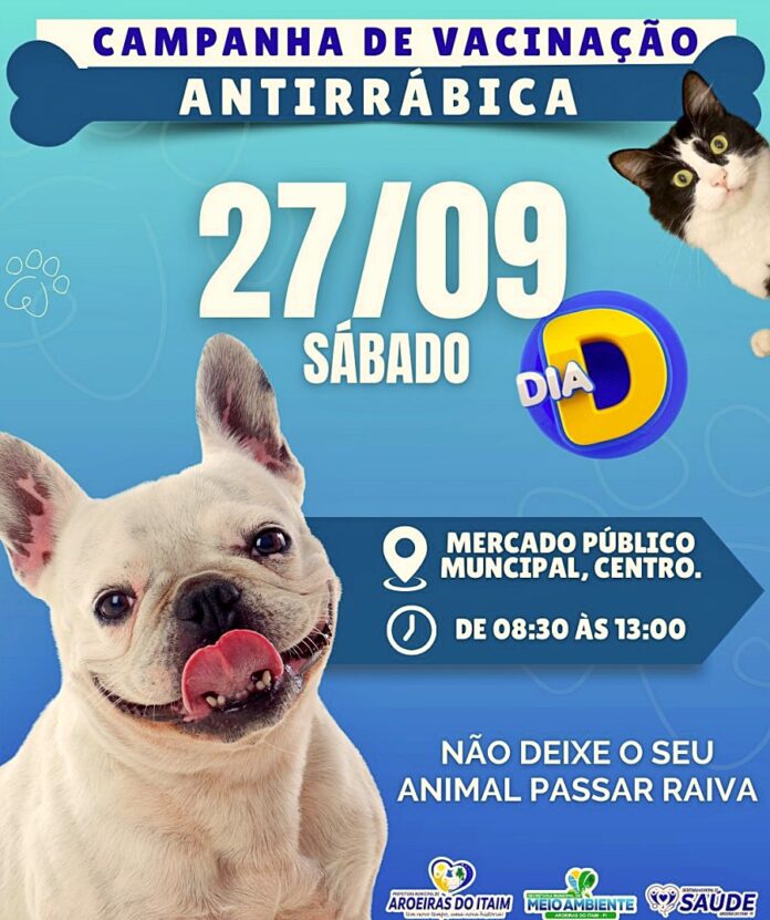 1Aroeiras do itaim promove dia de vacinação antirábica para os animais