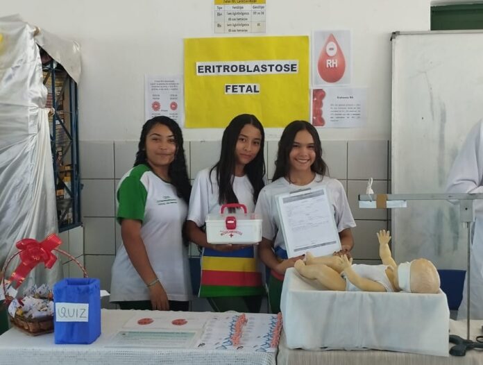 Estudantes de Picos simulam clínica em aula prática de Biologia
