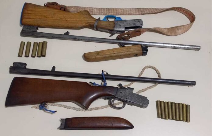 PMPI apreende armas durante ação contra caça ilegal em Aroazes