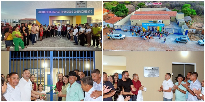 Prefeito Dr. Carlim inaugura nova escola modelo na zona rural de Vera Mendes