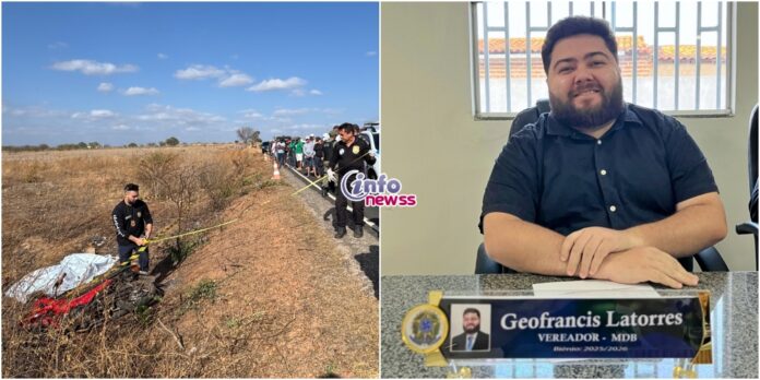 Traumatismo craniano é causa de morte de vereador em Belém do Piauí; celular detecta acidente às 3h24