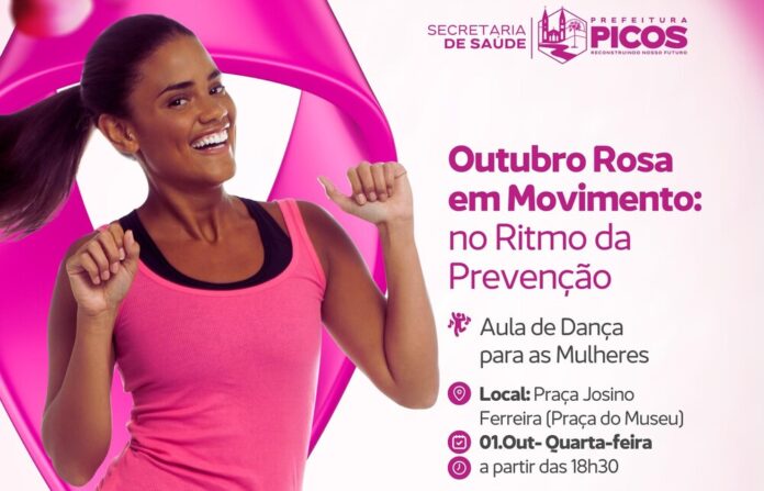 Campanha Outubro Rosa inicia nesta quarta-feira (1º) em Picos na Praça Josino Ferreira 2
